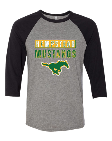 Hempstead Mustangs Mascot #9 Men's Baseball T-Shirt