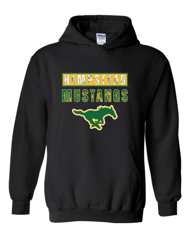 Hempstead Mustangs Mascot #9 Men's Hoodie
