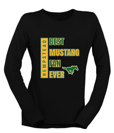 Hempstead Mustangs Best Mustang Fan Women's LS T-Shirt