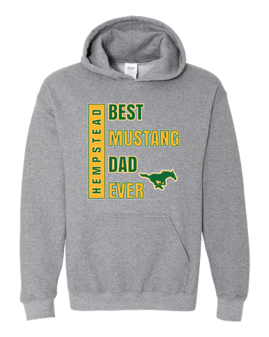 Hempstead Mustangs Best Mustang Dad Men's Hoodie