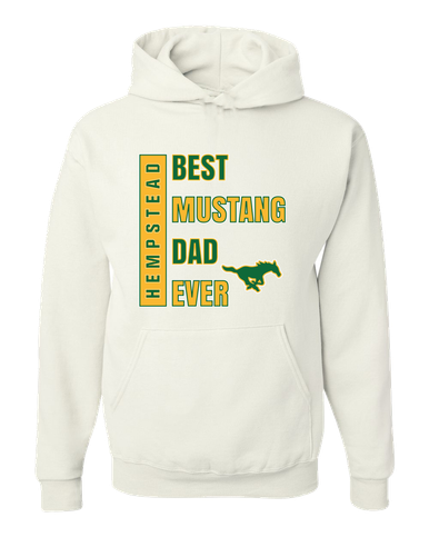 Hempstead Mustangs Best Mustang Dad Men's Premium Hoodie