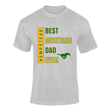 Hempstead Mustangs Best Mustang Dad Men's SS T-Shirt