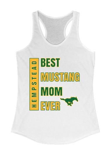 Hempstead Mustangs Best Mustang Mom Women's Tank Top