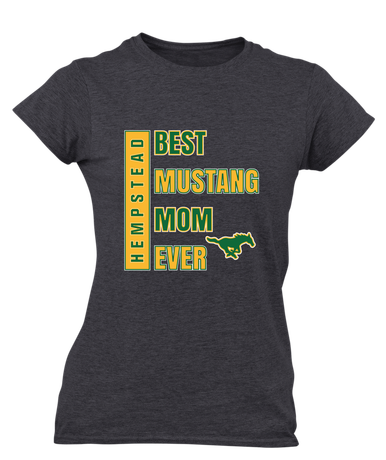 Hempstead Mustangs Best Mustang Mom Women's Premium SS T-Shirt