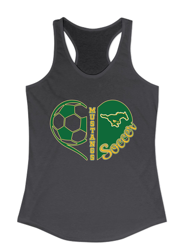 Hempstead Mustangs Heart Soccer Women's Tank Top