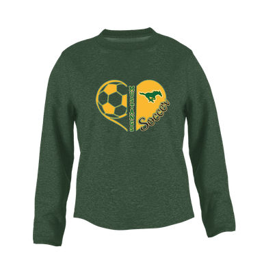 Hempstead Mustangs Heart Soccer Women's Sweatshirt