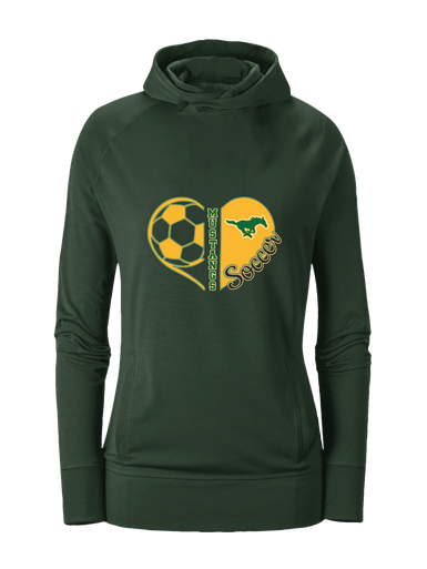 Hempstead Mustangs Heart Soccer Women's Hoodie