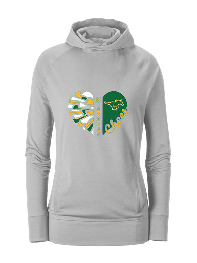 Hempstead Mustangs Heart Cheer Women's Hoodie