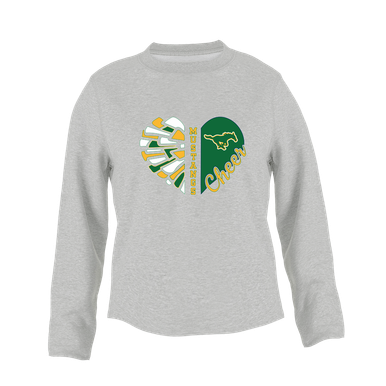 Hempstead Mustangs Heart Cheer Women's Sweatshirt