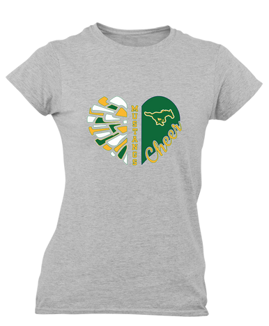 Hempstead Mustangs Heart Cheer Women's Premium SS T-Shirt