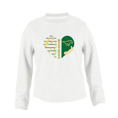 Hempstead Mustangs Heart Band Women's Sweatshirt