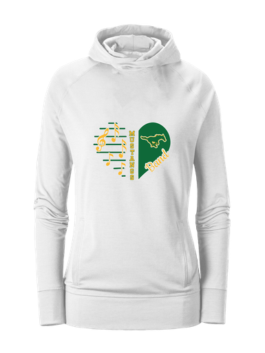 Hempstead Mustangs Heart Band Women's Hoodie