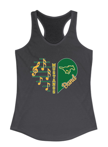 Hempstead Mustangs Heart Band Women's Tank Top
