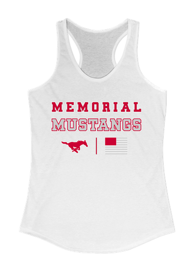 Memorial Mustangs Spirit Flag Women's Tank Top