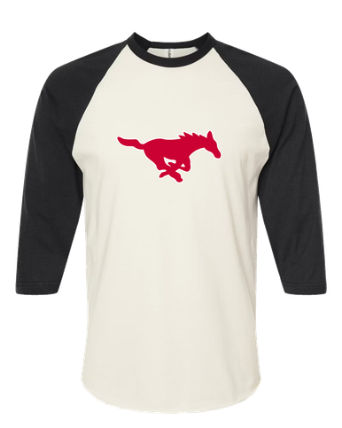 Memorial Mustangs Mascot #1 Men's Baseball T-Shirt