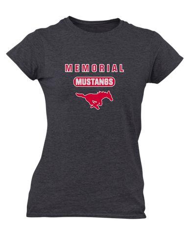 Memorial Mustangs Mascot #3 Women's SS T-Shirt