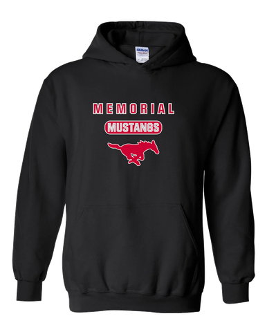 Memorial Mustangs Mascot #3 Men's Hoodie