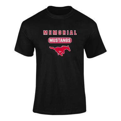 Memorial Mustangs Mascot #3 Men's SS T-Shirt
