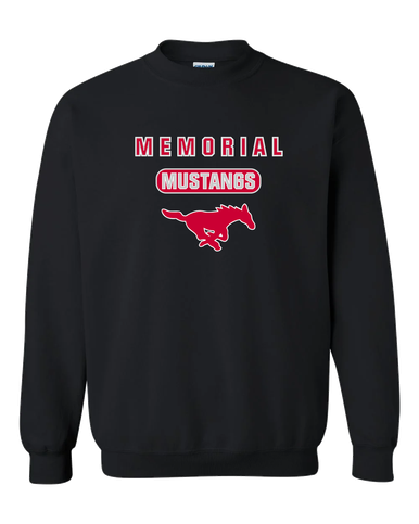 Memorial Mustangs Mascot #3 Men's Sweatshirt