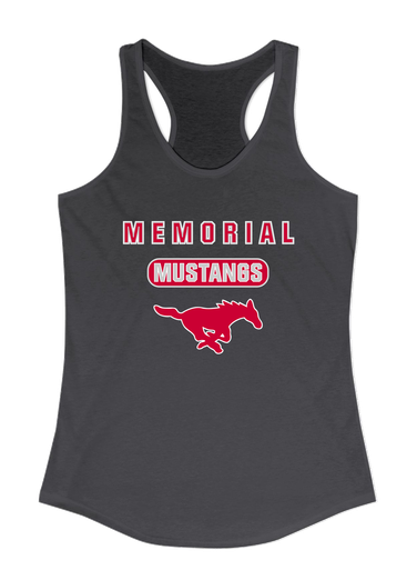Memorial Mustangs Mascot #3 Women's Tank Top
