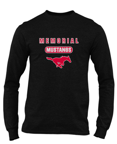 Memorial Mustangs Mascot #3 Men's Premium LS T-Shirt