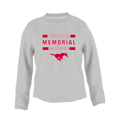 Memorial Mustangs Property Of Women's Sweatshirt