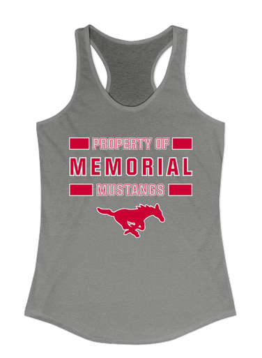 Memorial Mustangs Property Of Women's Tank Top