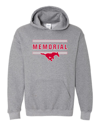 Memorial Mustangs Mascot #4 Men's Hoodie