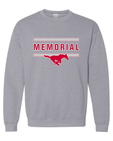Memorial Mustangs Mascot #4 Men's Sweatshirt