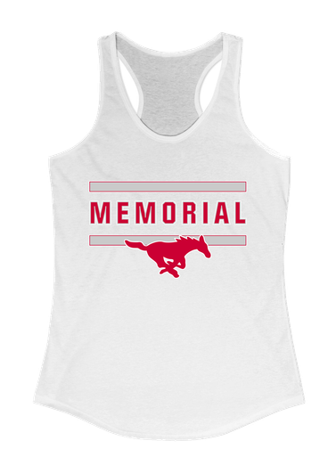 Memorial Mustangs Mascot #4 Women's Tank Top