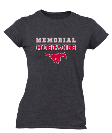 Memorial Mustangs Spirit Women's SS T-Shirt