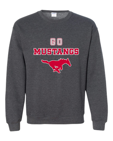 Memorial Mustangs Go Team Men's Sweatshirt