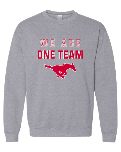 Memorial Mustangs We Are One Team Men's Sweatshirt