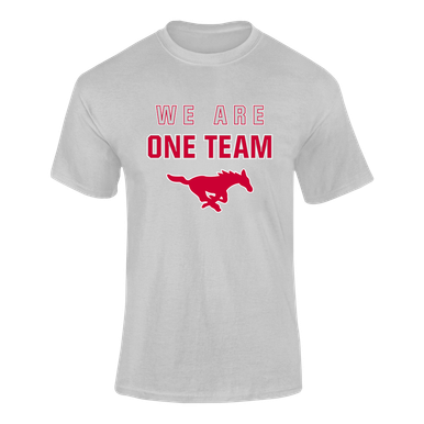 Memorial Mustangs We Are One Team Men's SS T-Shirt