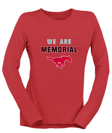 Memorial Mustangs We Are Women's Premium LS T-Shirt