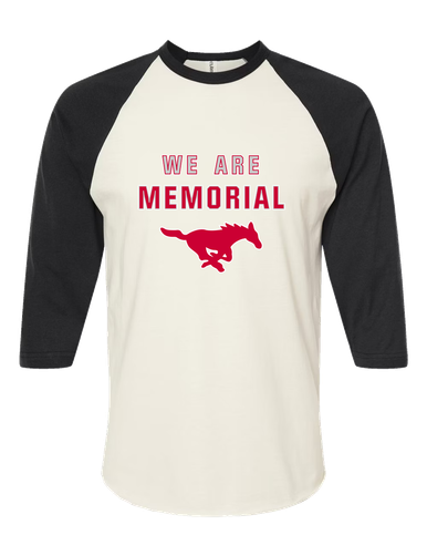 Memorial Mustangs We Are Men's Baseball T-Shirt