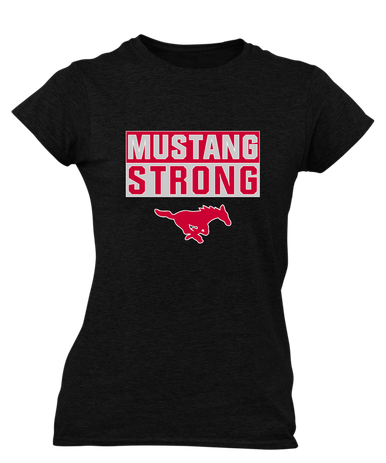 Memorial Mustangs Strong #1 Women's Premium SS T-Shirt