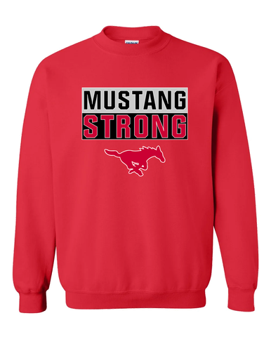 Memorial Mustangs Strong #1 Men's Sweatshirt