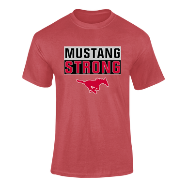 Memorial Mustangs Strong #1 Men's SS T-Shirt