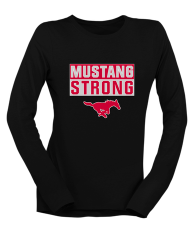 Memorial Mustangs Strong #1 Women's Premium LS T-Shirt