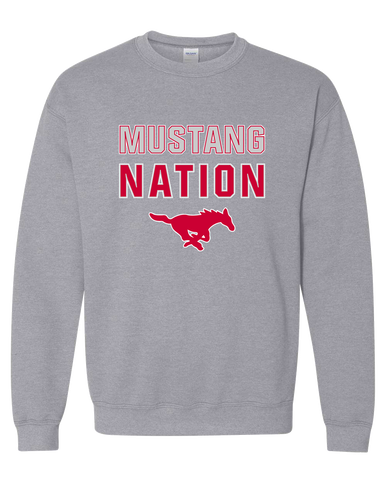 Memorial Mustangs Nation #2 Men's Sweatshirt