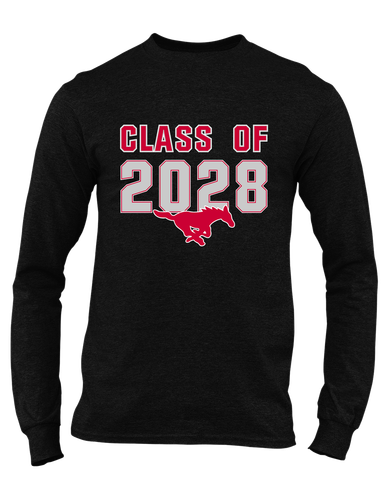 Memorial Mustangs Class of 2028 Men's Premium LS T-Shirt
