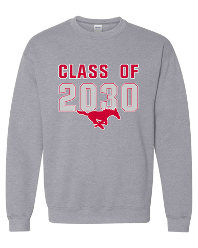 Memorial Mustangs Class of 2030 Men's Sweatshirt