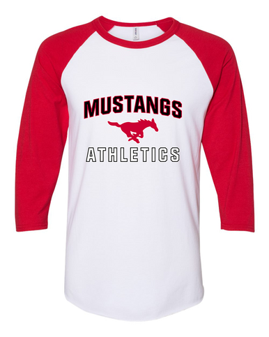 Memorial Mustangs Athletics Women's Baseball T-Shirt