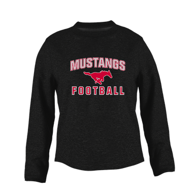 Memorial Mustangs Football #1 Women's Sweatshirt