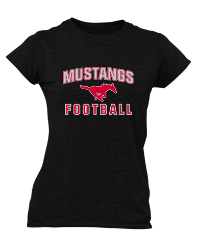 Memorial Mustangs Football #1 Women's Premium SS T-Shirt