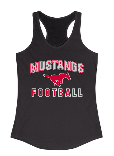 Memorial Mustangs Football #1 Women's Tank Top