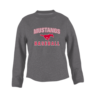 Memorial Mustangs Baseball #1 Women's Sweatshirt
