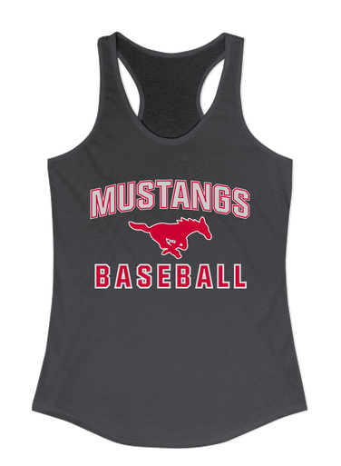 Memorial Mustangs Baseball #1 Women's Tank Top