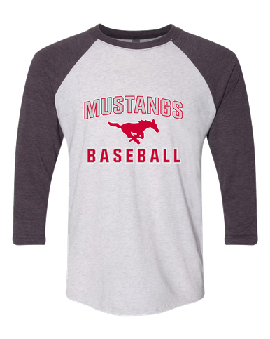 Memorial Mustangs Baseball #1 Women's Baseball T-Shirt